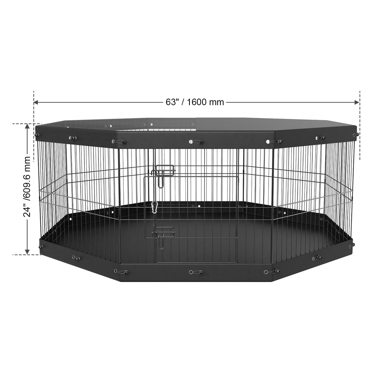 Foldable Dog Playpen with Cover